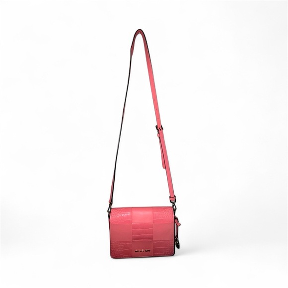 MICHAEL KORS MERCER SMALL SHOULDER CROSSBODY BAG CLUTCH GRAPEFRUIT - Picture 1 of 5